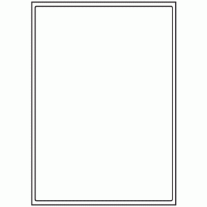 407-01 Rectangle Label 200mm x 283mm