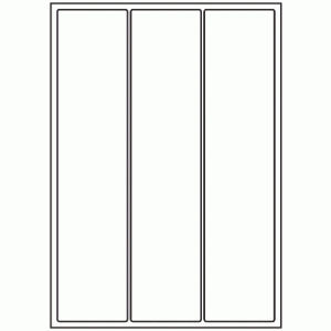 436-03 Rectangle Label 64mm x 284mm