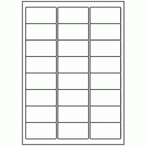 443-24 Rectangle Label 63.5mm x 34mm