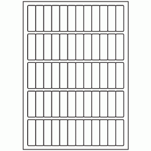 463-60 Rectangle Label 16mm x 52mm