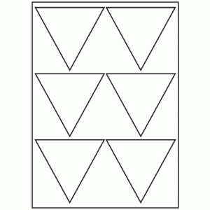 485-06 Triangle Label 90mm x 90mm