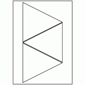 486-03 Triangle Label 140mm x 158mm x 158mm