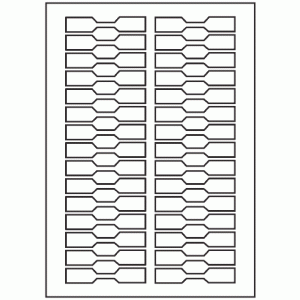 503-30 Dumbell Label 80mm x 15mm