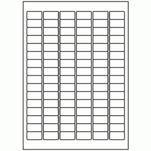 507-96 Rectangle Label 30mm x 16mm