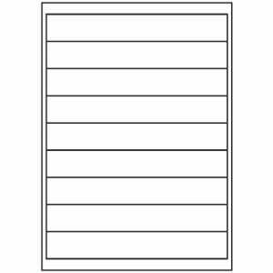 513-09 Rectangle Label 200mm x 30mm