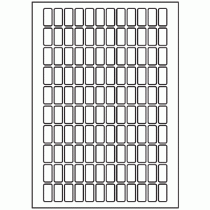 516-120 Rectangle Label 12mm x 25mm