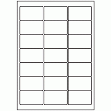 528-21 Rectangle Label 63.5mm x 38.1mm