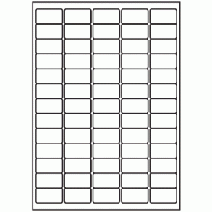 529-65 Rectangle Label 38.1mm x 21.2mm