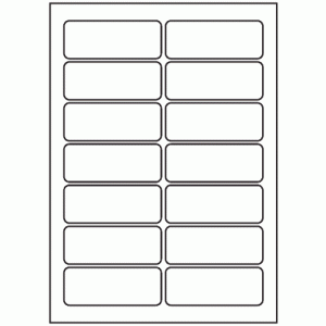 542-14 Rectangle Label 90mm x 35mm