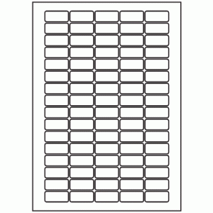 547-80 Rectangle Label 33.5mm x 15mm