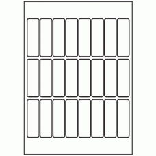 550-24 Rectangle Label 23mm x 73mm