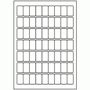 551-63 Rectangle Label 21mm x 34mm