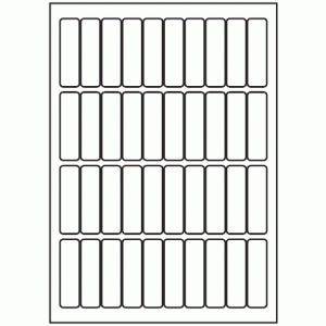 552-40 Rectangle Label 18mm x 63mm