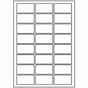 573-24 Rectangle Label 60mm x 32mm