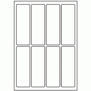 591-08 Rectangle Label 135mm x 45mm