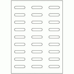 924-27 Rounded Rectangle 43mm x 10mm