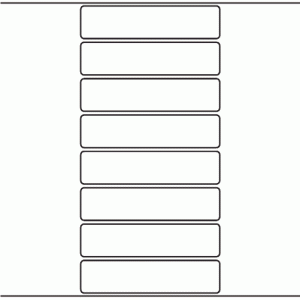 1028 - Label Size 100mm x 23.5mm - 2,670 labels per roll