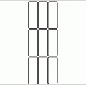 1033 - Label Size 30mm x 90mm - 2,250 labels per roll