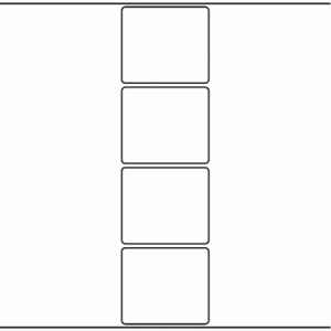 1035 - Label Size 80mm x 70mm - 950 labels per roll