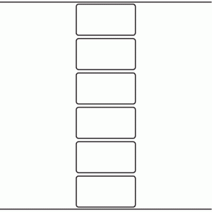 1038 - Label Size 80mm x 42mm - 1,500 labels per roll