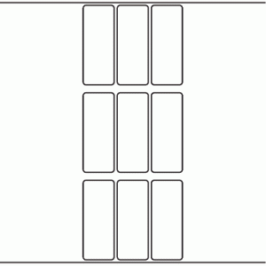 1040 - Label Size 30mm x 77mm - 2,490 labels per roll