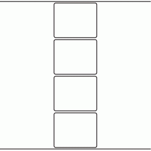 1042 - Label Size 74mm x 60mm - 1,100 labels per roll