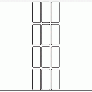 1052 - Label Size 26mm x 65mm - 3,000 labels per roll