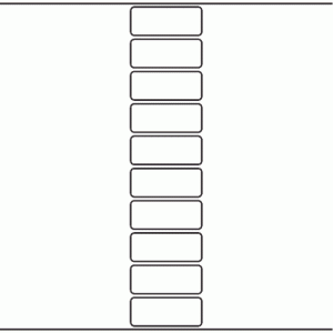 1053 - Label Size 65mm x 26mm - 2,370 labels per roll