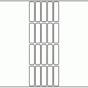 1066 - Label Size 15mm x 59mm - 5,500 labels per roll