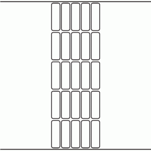 1071 - Label Size 17mm x 55mm - 5,900 labels per roll