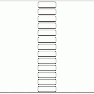 1072 - Label Size 55mm x 17mm - 3,250 labels per roll