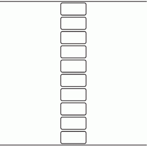 1074 - Label Size 54mm x 26mm - 2,300 labels per roll