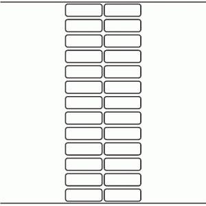 1076 - Label Size 51mm x 17mm - 6,500 labels per roll