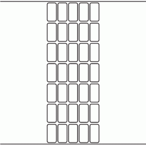 1097 - Label Size 18mm x 36mm - 8,750 labels per roll