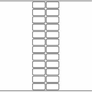 1098 - Label Size 36mm x 18mm - 6,600 labels per roll