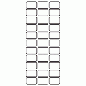 1102 - Label Size 32mm x 20mm - 9,090 labels per roll