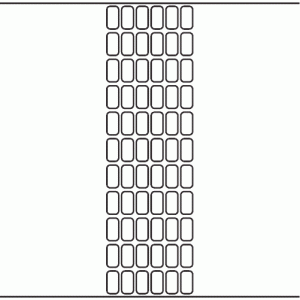 1109 - Label Size 12mm x 23mm - 15,600 labels per roll