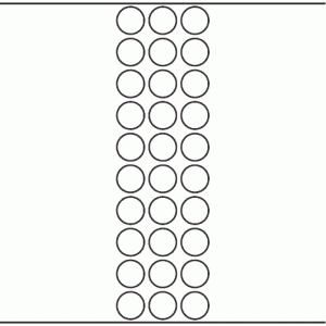 1124 - Label Size 25.4mm dia - 7,110 labels per roll