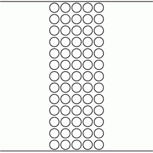 1126 - Label Size 16mm dia - 17,900 labels per roll