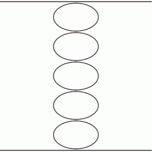 1130 - Label Size 90mm x 56mm Oval - 1,180 labels per roll