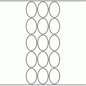 1134 - Label Size 32mm x 48mm Oval - 4,110 labels per roll