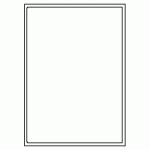 342-01 Rectangle Label 200mm x 283mm