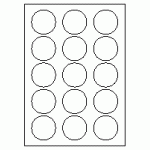 346-15 Circle Label 50mm dia