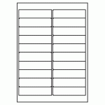 349-20 Rectangle Label 98mm x 25.4mm