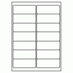 353-14 Rectangle Label 99.1mm x 38.1mm