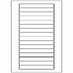358-16 Rectangle Label 145mm x 16.9mm